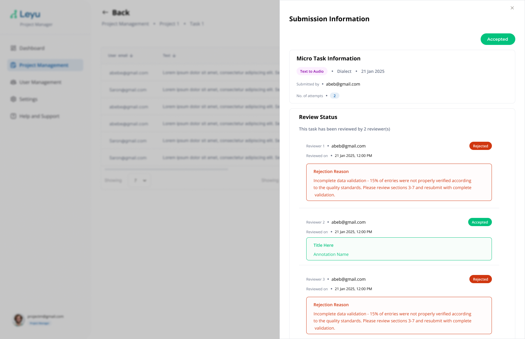 Submission Information